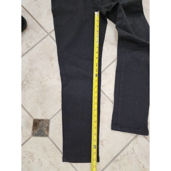 No Boundaries Stretch Mid Rise‎ Skinny Jeans Black Denim Womens Juniors Size 1 - Picture 3 of 7